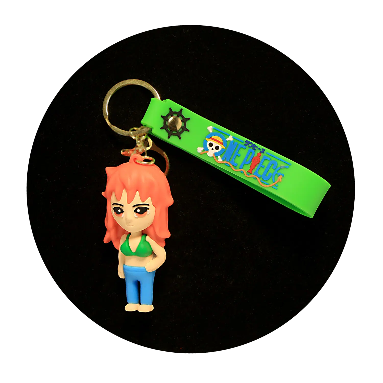 KSB-123 Anime – One Piece – Nami Calm – Keychain With Silicone Band