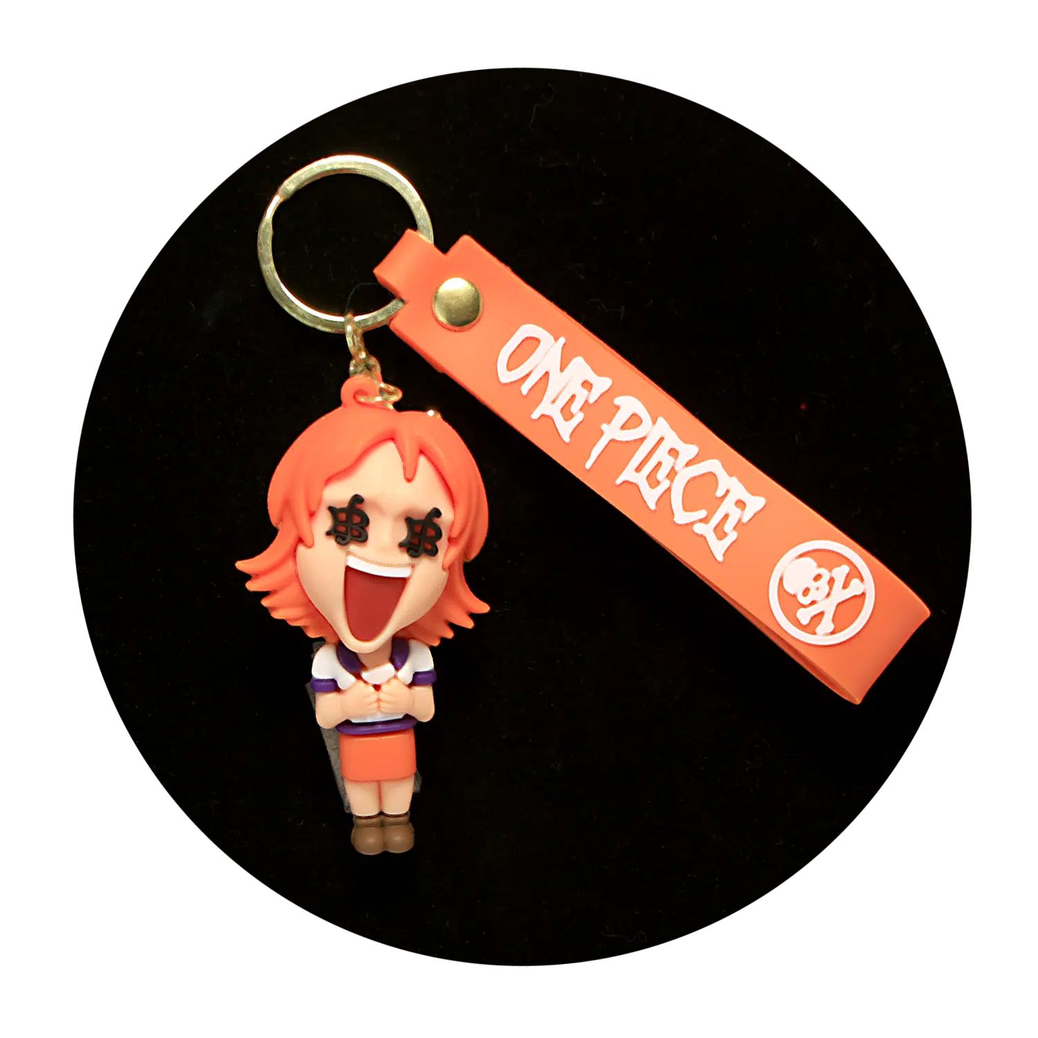 KSB-124 Anime – One Piece – Nami – Keychain With Silicone Band