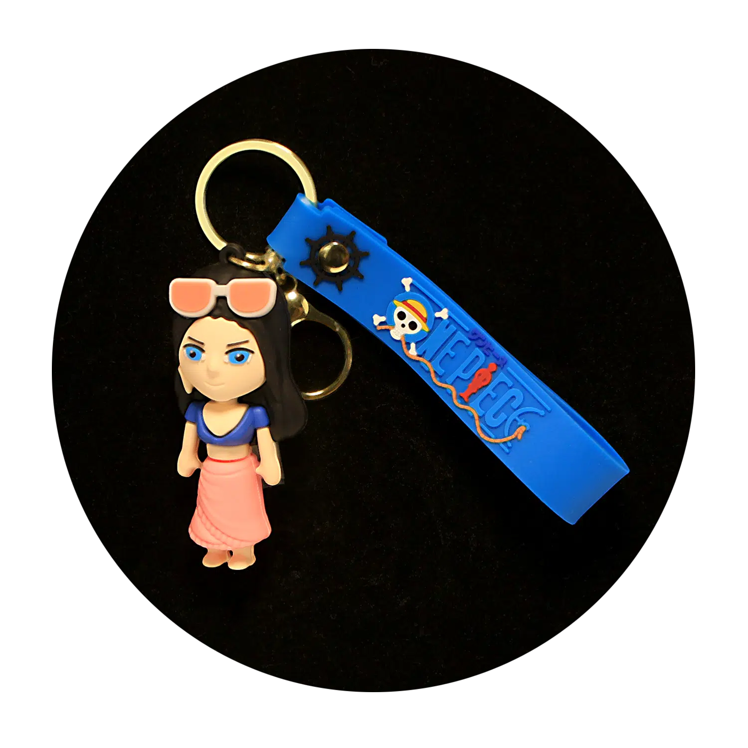 KSB-125 Anime – One Piece – Nico Robin – Keychain With Silicone Band