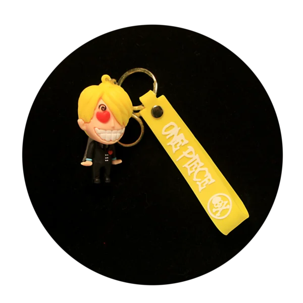 KSB-131 Anime - One Piece - Vinsmoke Sanji - Keychain With Silicone Band