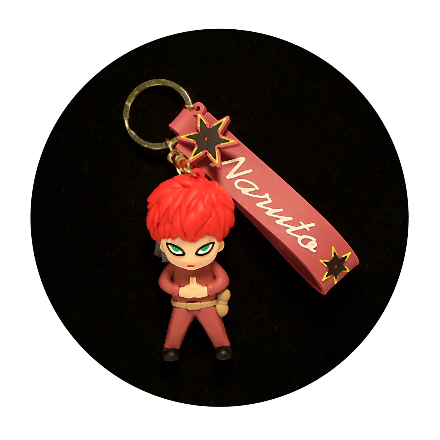 KSB-133 Anime – Naruto – Gaara – Keychain With Silicone Band