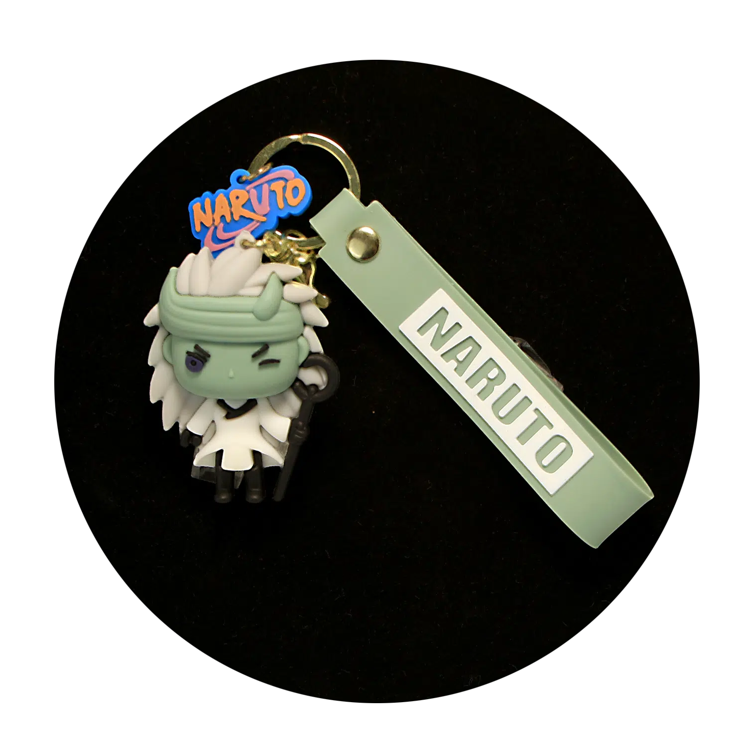 KSB-134 Anime – Naruto – Hagoromo Ōtsutsuki – Keychain With Silicone Band