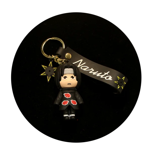 KSB-138 Anime - Naruto - Itachi Uchiha - Keychain With Silicone Band