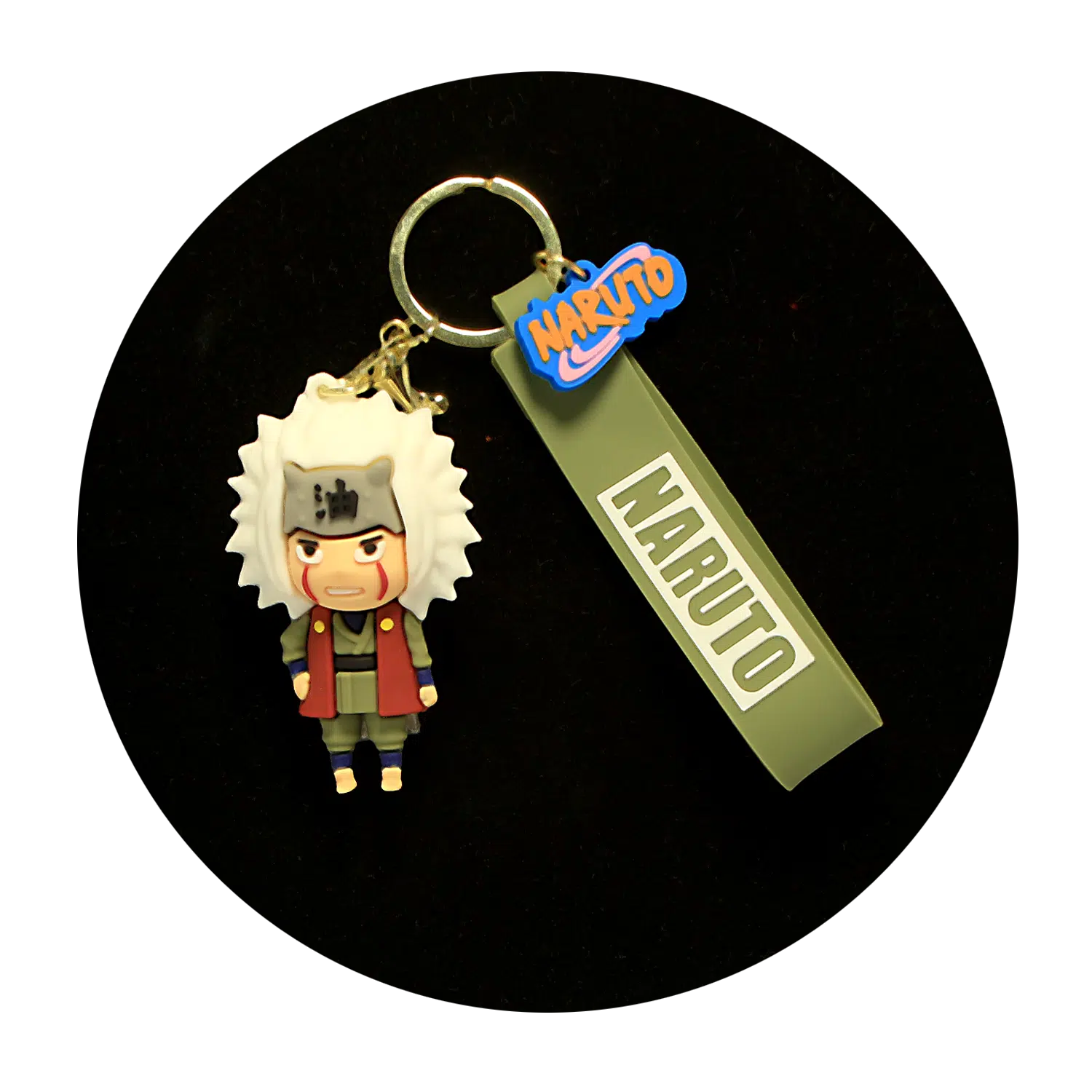 KSB-139 Anime – Naruto – Jiraiya Green – Keychain With Silicone Band
