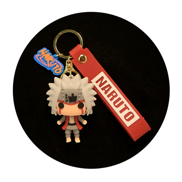 KSB-140 Anime - Naruto - Jiraiya - Keychain With Silicone Band
