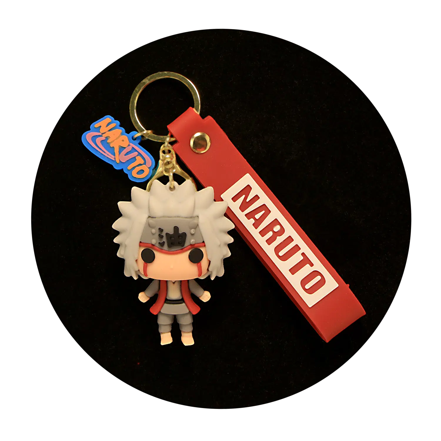 KSB-140 Anime – Naruto – Jiraiya – Keychain With Silicone Band