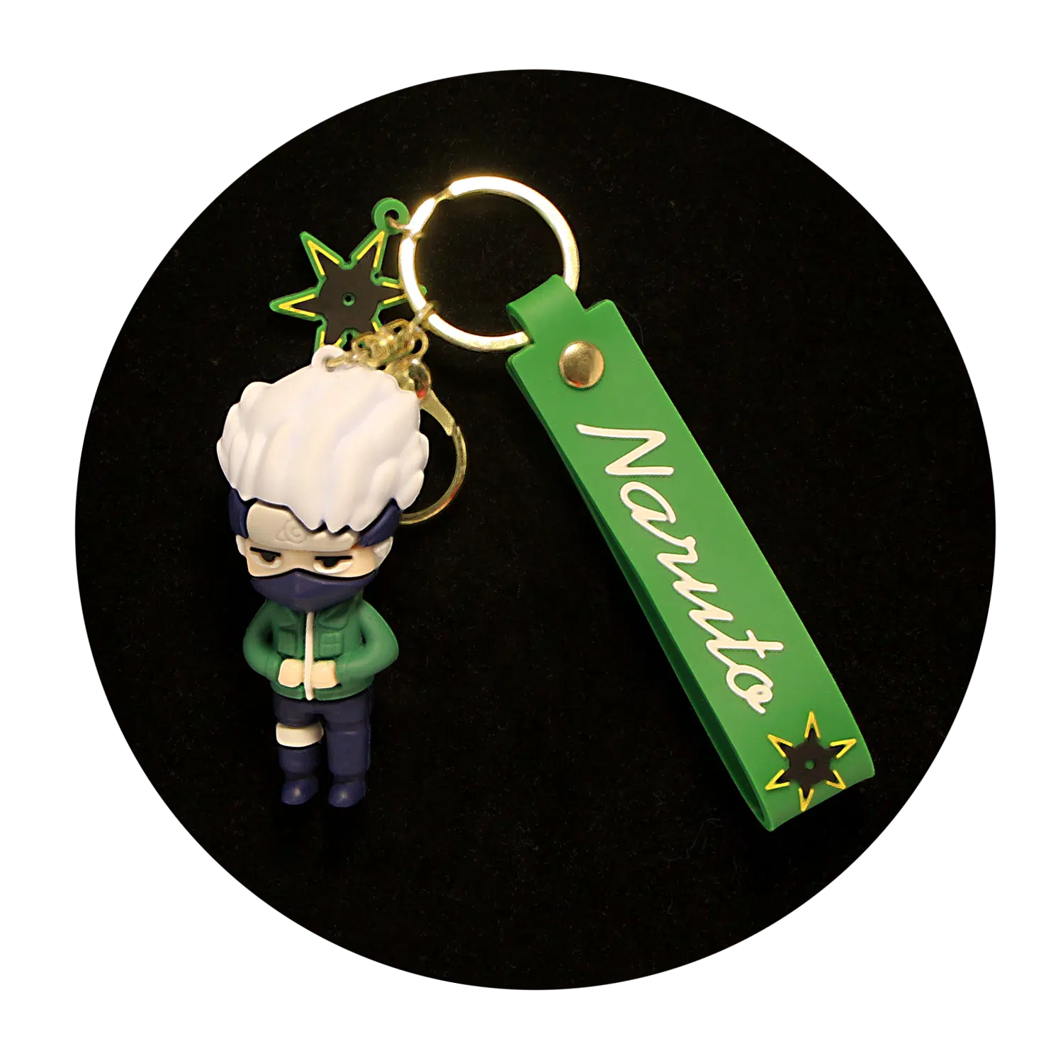 KSB-143 Anime – Naruto – Kakashi Hatake – Keychain With Silicone Band
