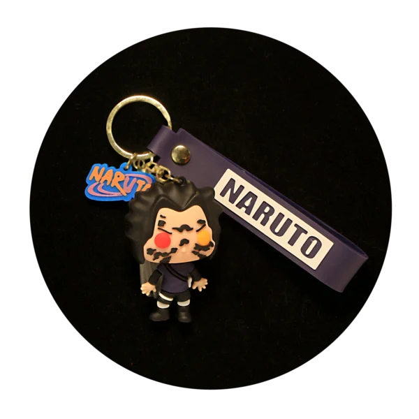 KSB-146 Anime - Naruto - Madara Uchiha - Keychain With Silicone Band