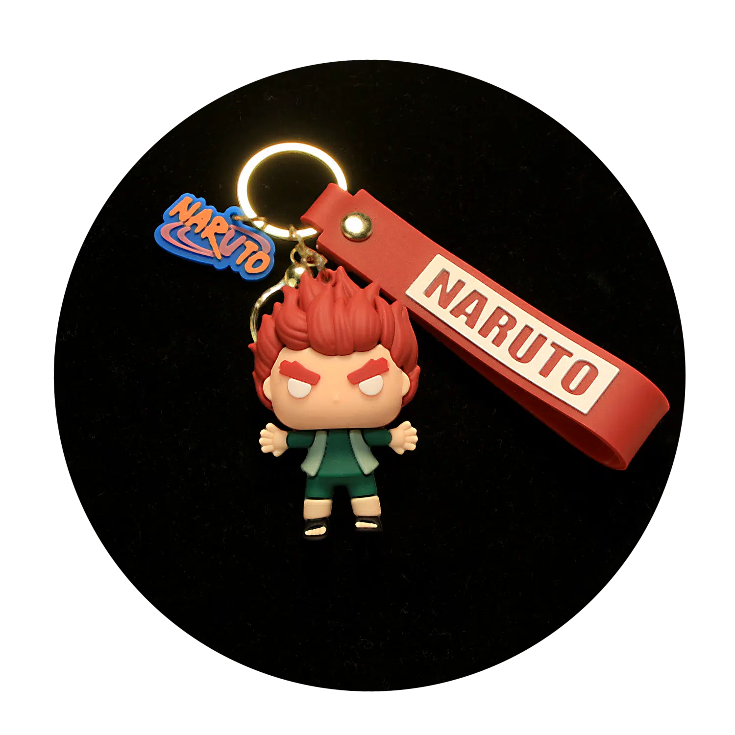KSB-147 Anime – Naruto – Might Guy – Keychain With Silicone Band
