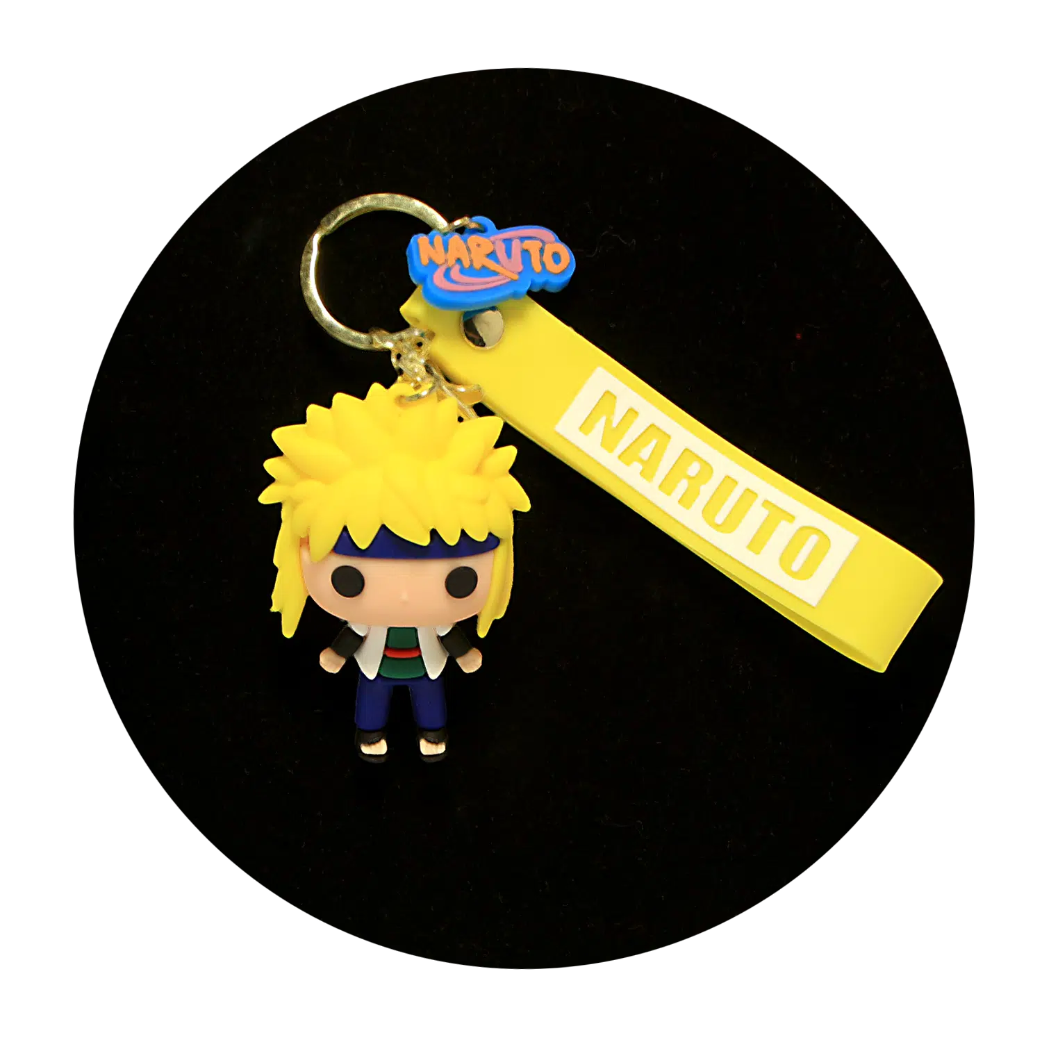 KSB-149 Anime – Naruto – Minato Namikaze Blonde – Keychain With Silicone Band