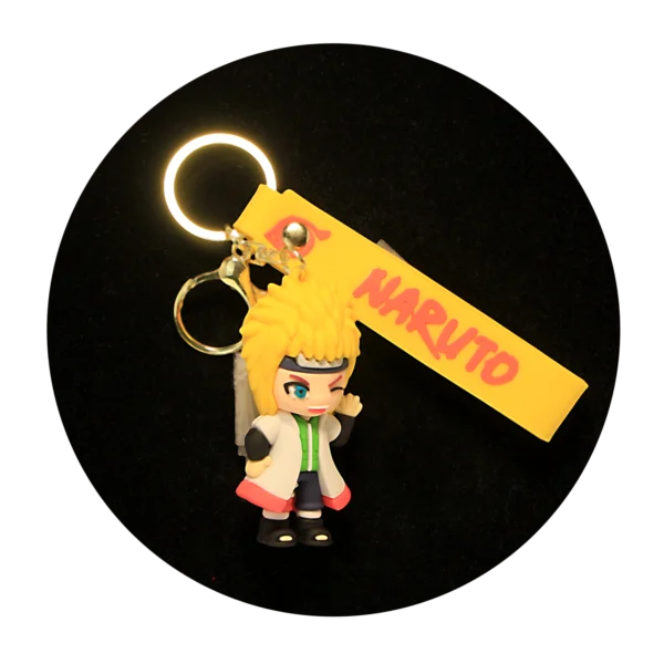 KSB-150 Anime - Naruto - Minato Namikaze - Keychain With Silicone Band