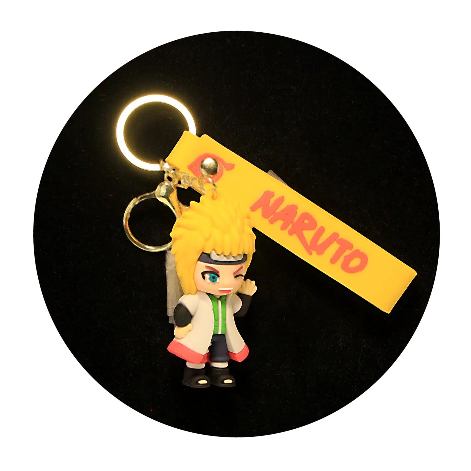KSB-150 Anime – Naruto – Minato Namikaze – Keychain With Silicone Band