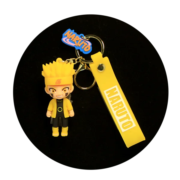 KSB-152 Anime - Naruto - Naruto Uzumaki (Kurama Mode) - Keychain With Silicone Band