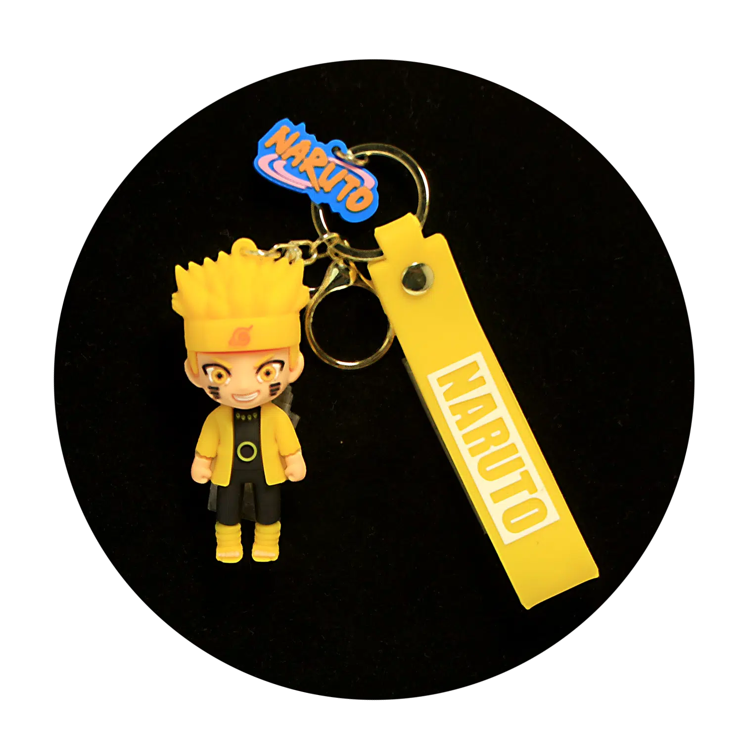 KSB-152 Anime – Naruto – Naruto Uzumaki (Kurama Mode) – Keychain With Silicone Band