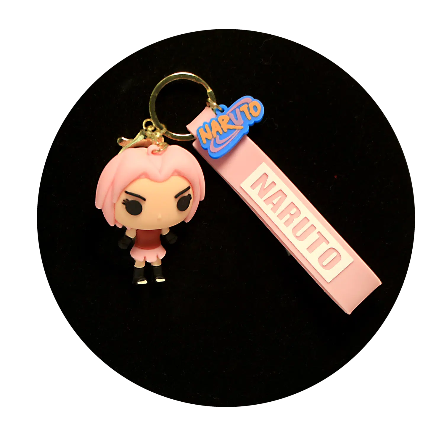 KSB-159 Anime – Naruto – Sakura Haruno – Keychain With Silicone Band