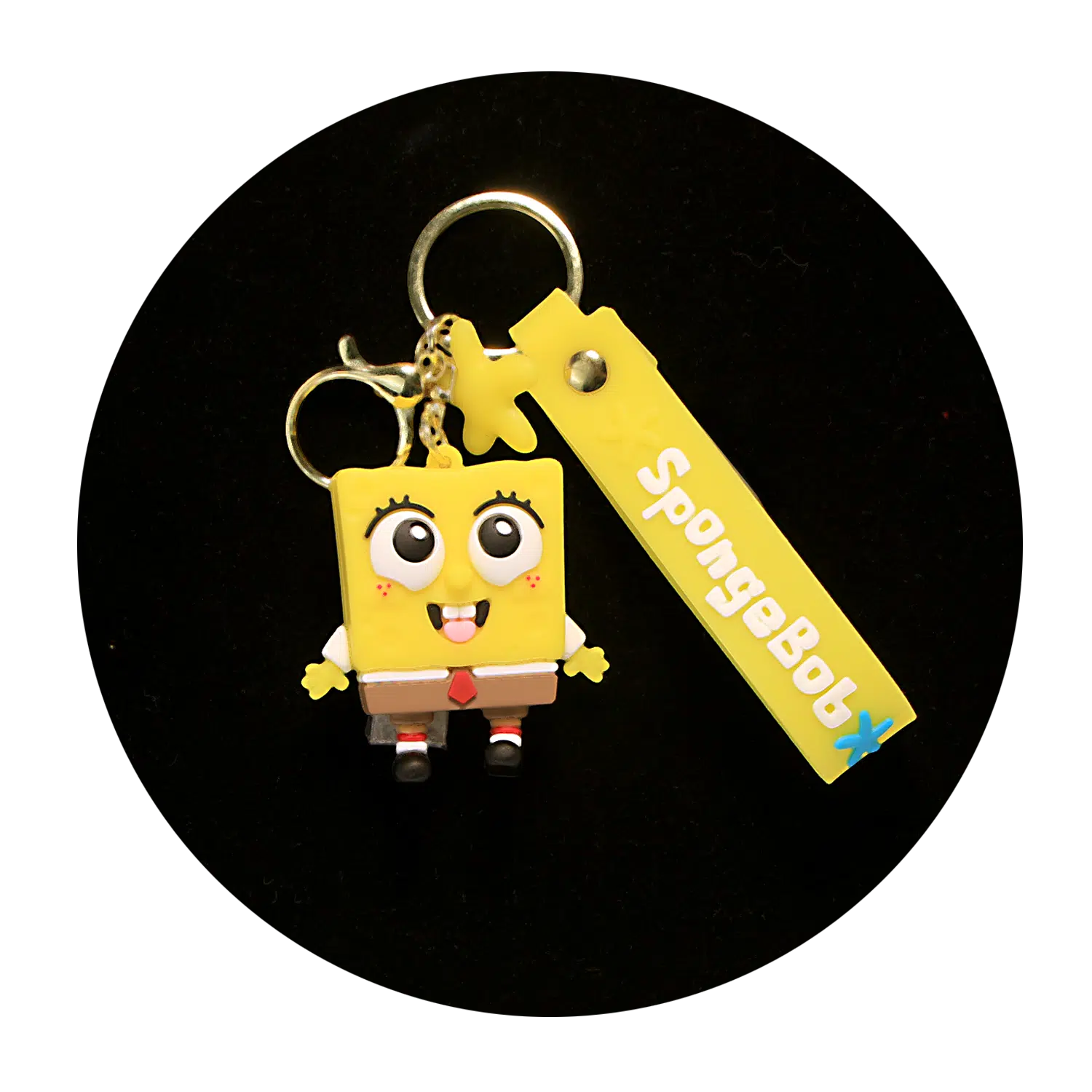 KSB-169 Comics – SpongeBob – Bob 02 – Keychain With Silicone Ban