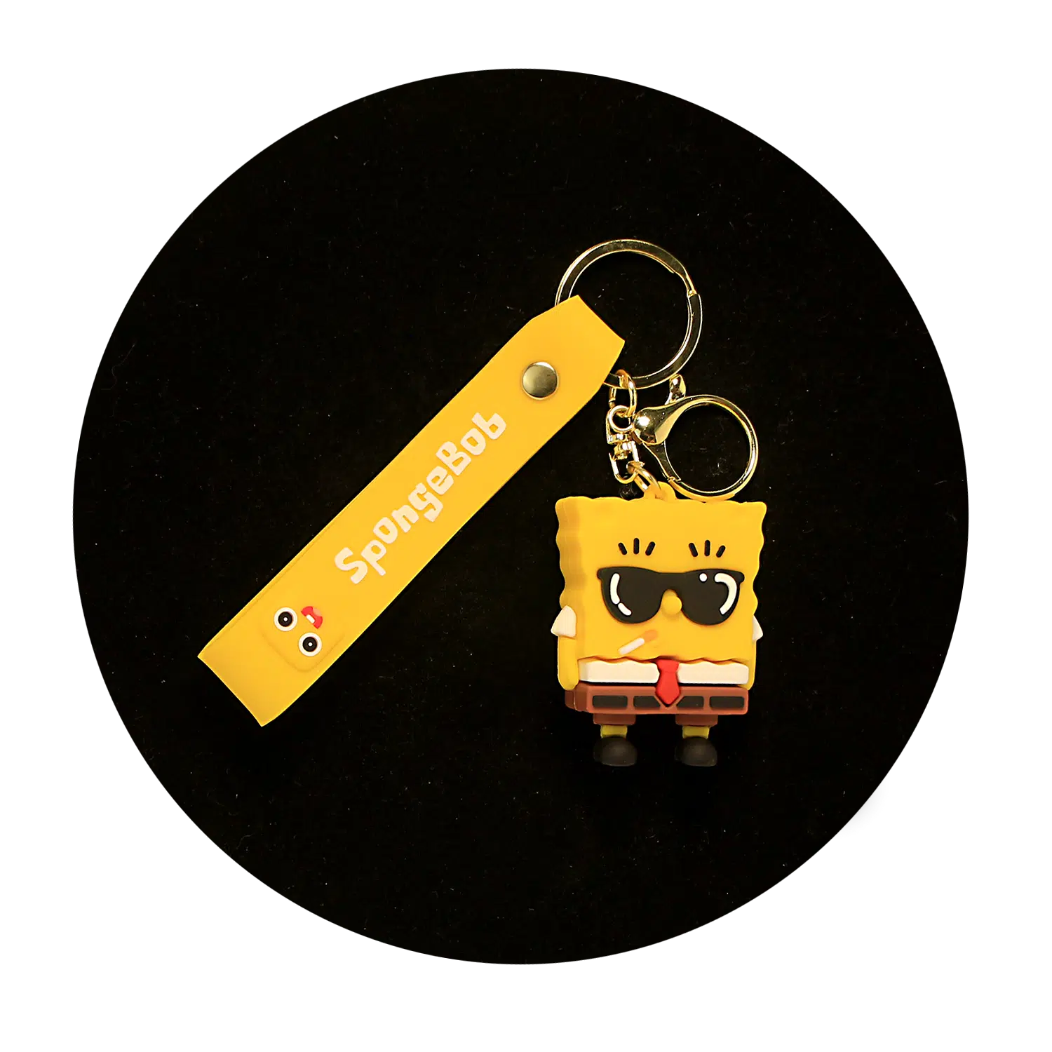 KSB-170 Comics – SpongeBob – Bob 03 – Keychain With Silicone Ban