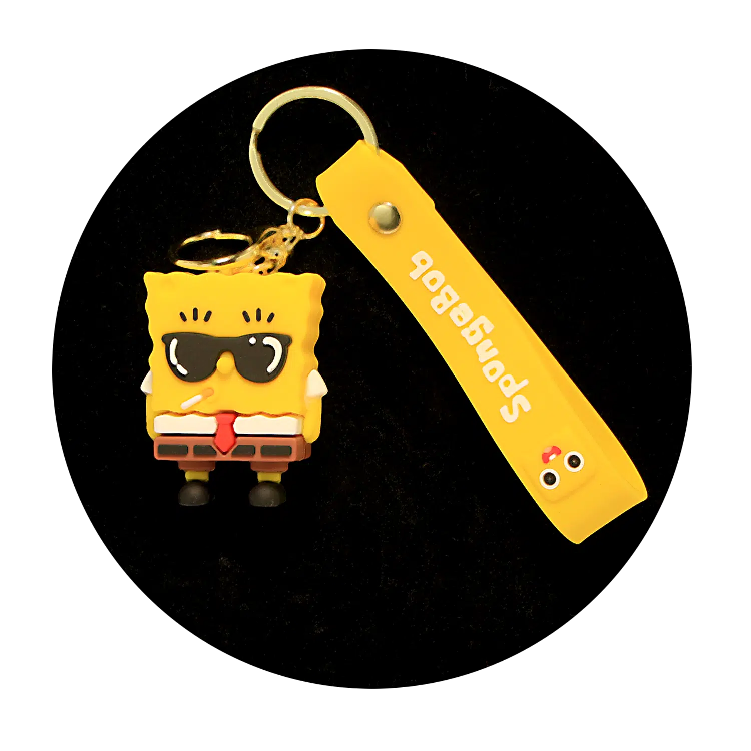 KSB-171 Comics – SpongeBob – Bob 04 – Keychain With Silicone Ban