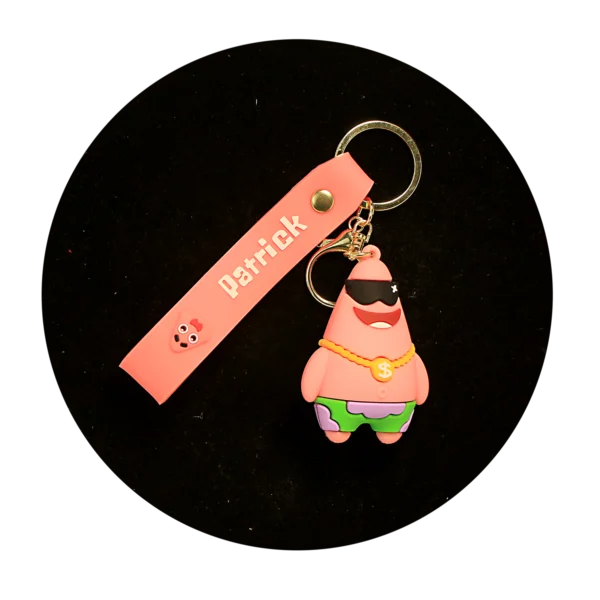 KSB-174 Comics - SpongeBob - Patrick 01 - Keychain With Silicone Band