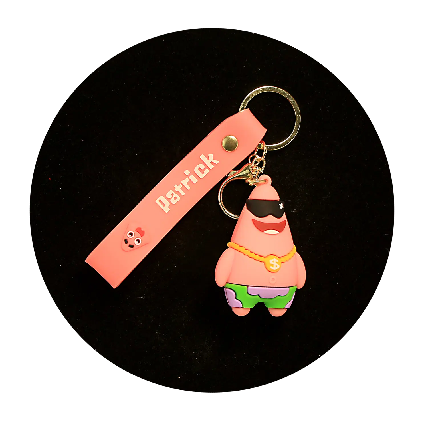 KSB-174 Comics – SpongeBob – Patrick 01 – Keychain With Silicone Band