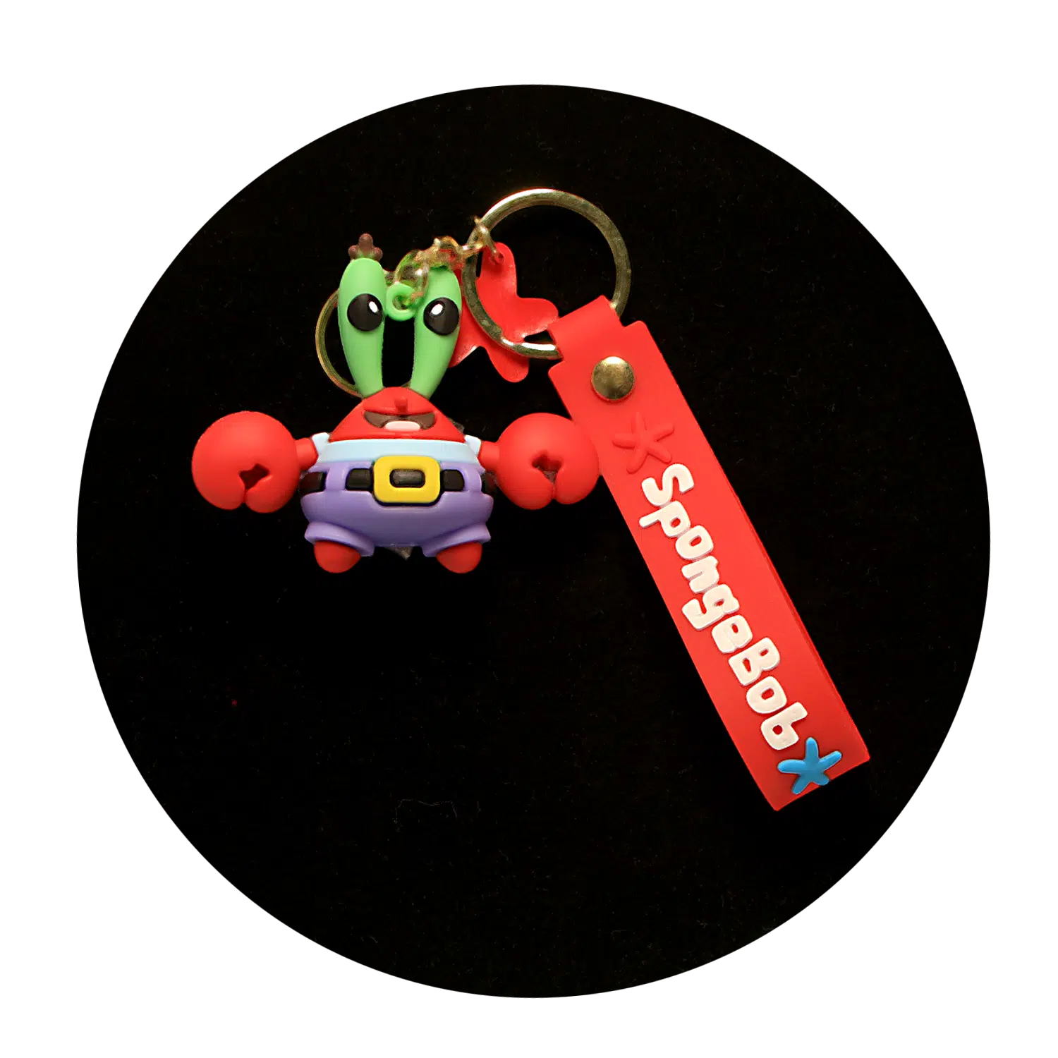 KSB-179 Comics – SpongeBob – Mr. Krabs – Keychain With Silicone Band