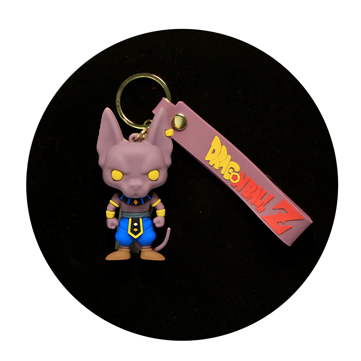 KSB-182 Anime – Dragon BallZ – Beerus – Keychain With Silicone Band