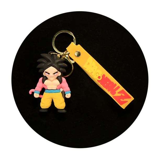 KSB-192 Anime - Dragon BallZ - Goku (Super Saiyan 4) - Keychain With Silicone Band