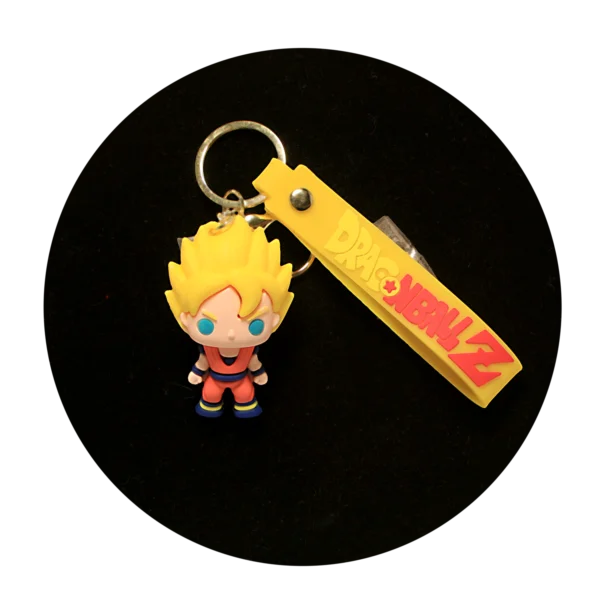 KSB-194 Anime - Dragon BallZ - Goku (Super Saiyan) - Keychain With Silicone Band