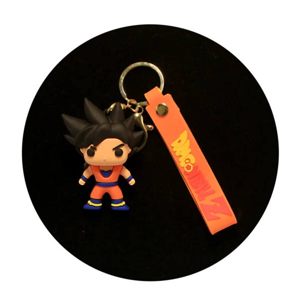KSB-195 Anime - Dragon BallZ - Goku 01 - Keychain With Silicone Band