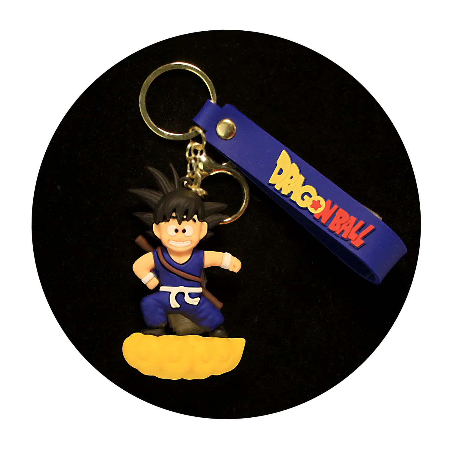 KSB-201 Anime – Dragon BallZ – Goku Kid on Nimbus V2 – Keychain With Silicone Band