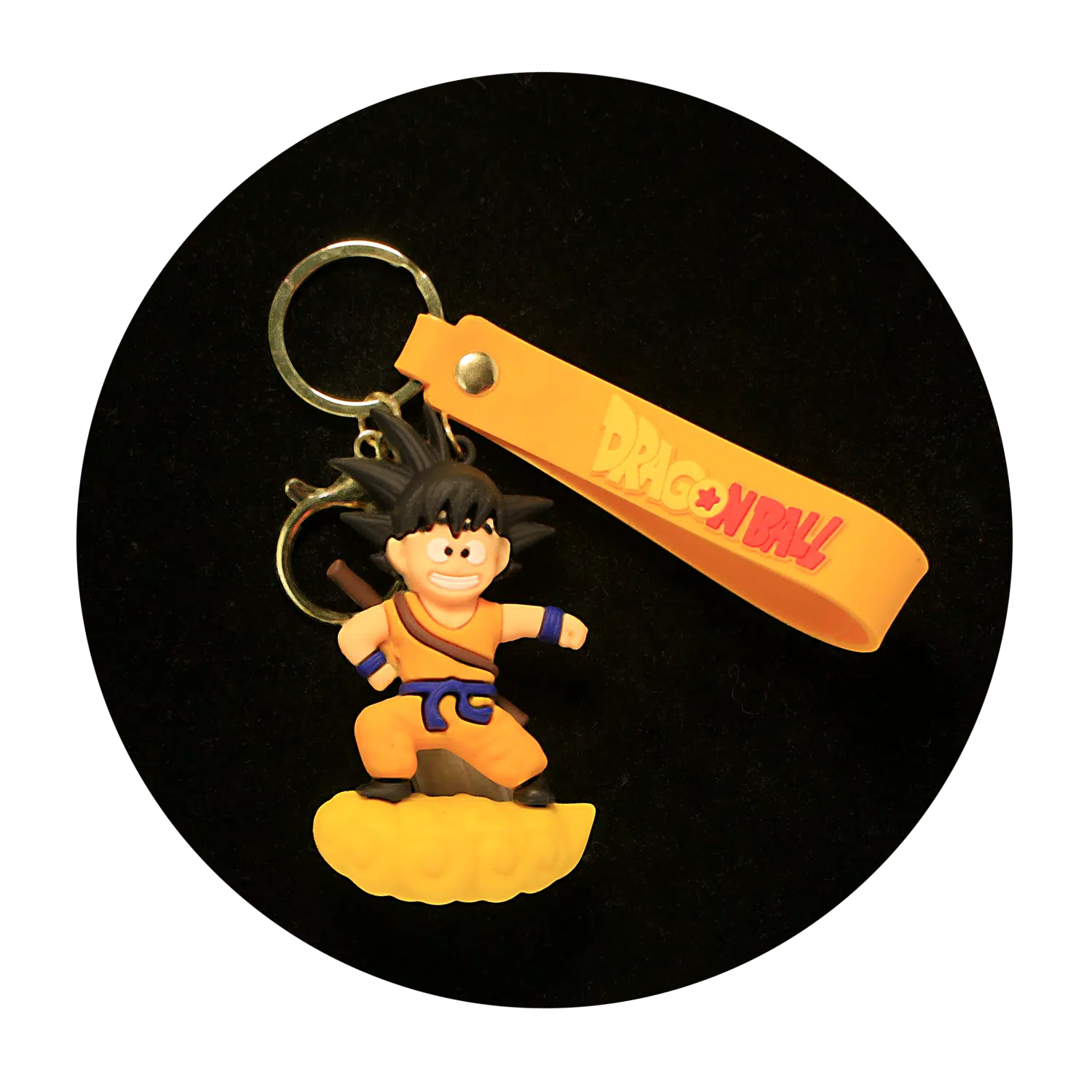 KSB-204 Anime – Dragon BallZ – Goku on Nimbus V2 – Keychain With Silicone Band
