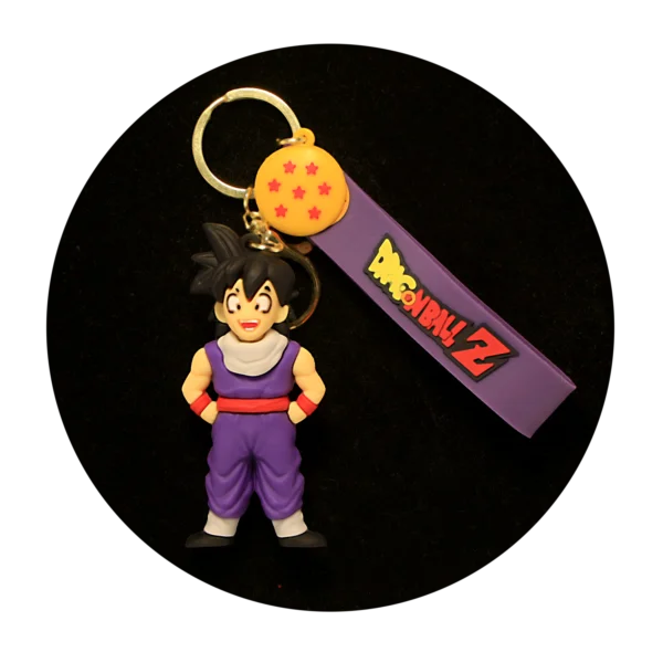 KSB-205 Anime - Dragon BallZ - Goku Purple Gi - Keychain With Silicone Band