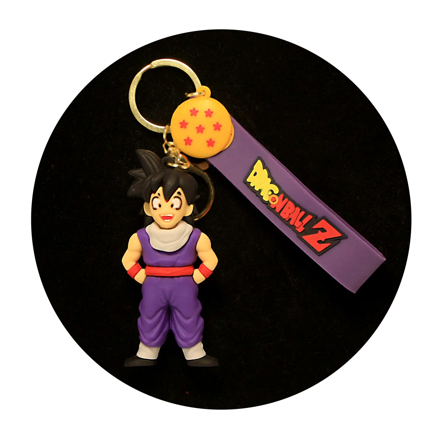 KSB-205 Anime – Dragon BallZ – Goku Purple Gi – Keychain With Silicone Band