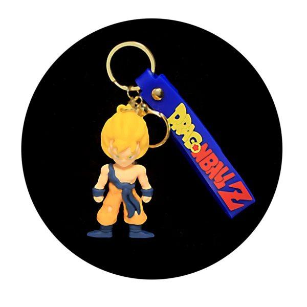 KSB-206 Anime - Dragon BallZ - Goku Rage Mode - Keychain With Silicone Band