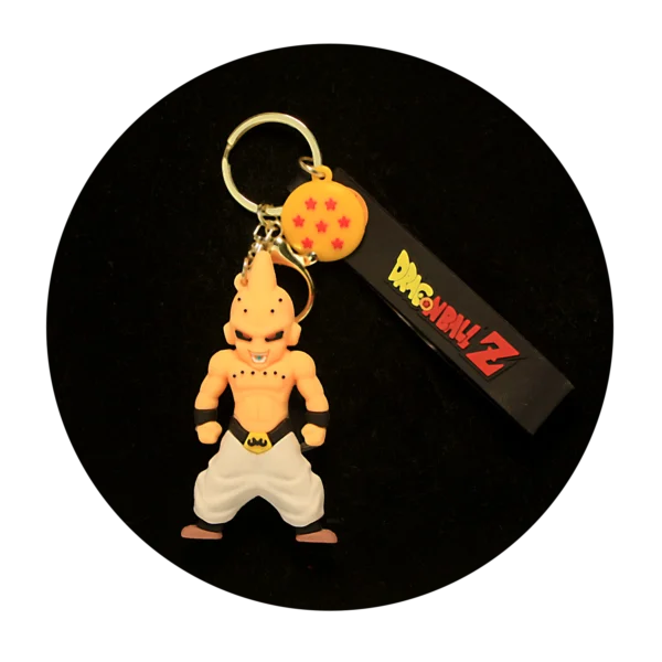 KSB-212 Anime - Dragon BallZ - Krillin V2 Grey Pants - Keychain With Silicone Band