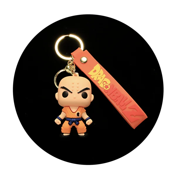 KSB-214 Anime - Dragon BallZ - Krillin - Keychain With Silicone Band