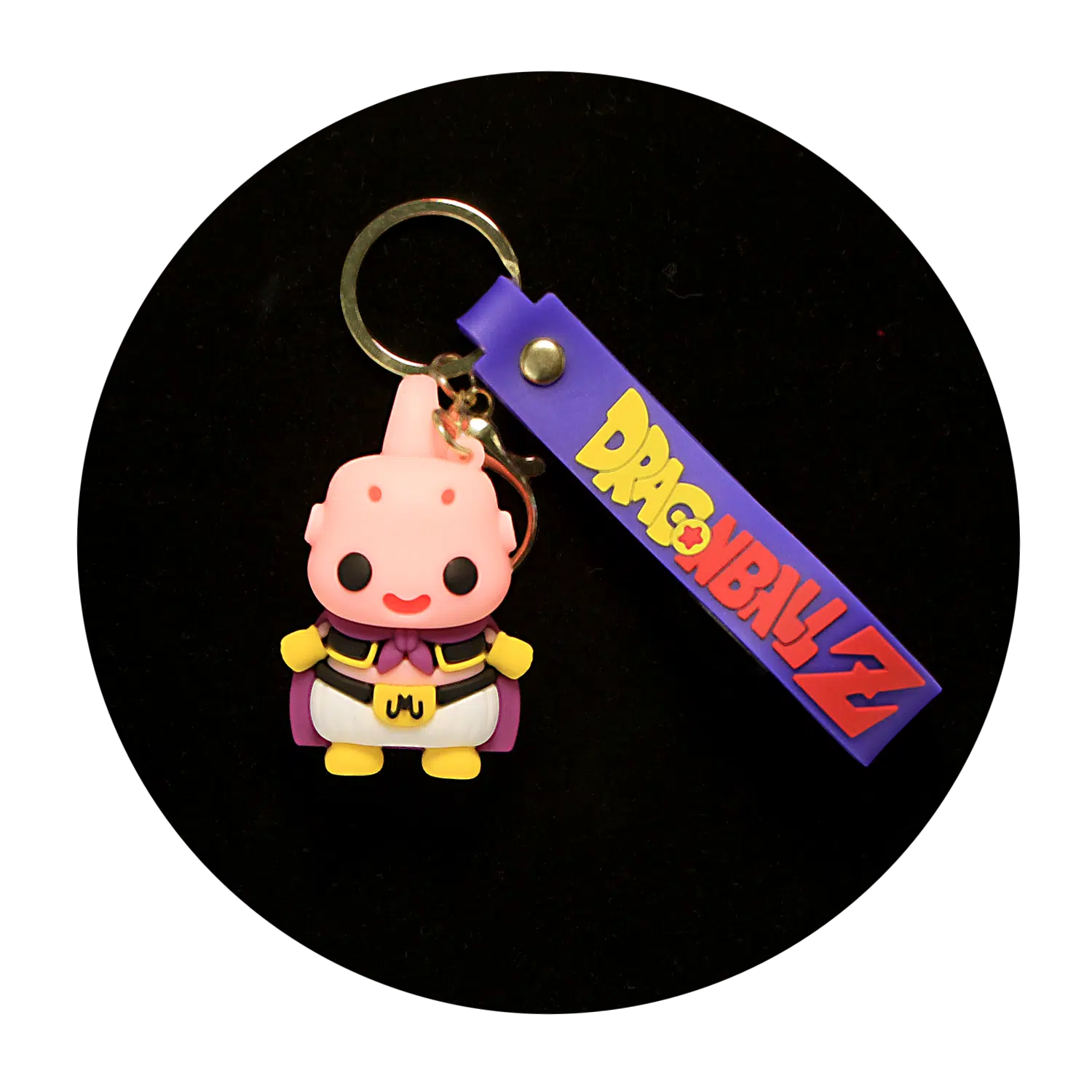 KSB-215 Anime – Dragon BallZ – Majin Buu Chibi – Keychain With Silicone Band