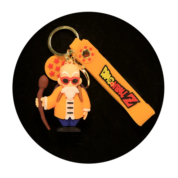 KSB-216 Anime - Dragon BallZ - Master Roshi Orange - Keychain With Silicone Band