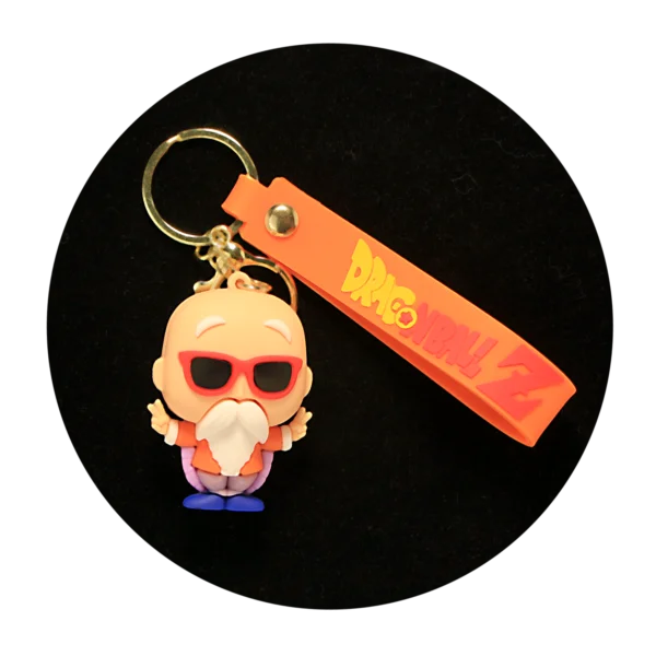 KSB-217 Anime - Dragon BallZ - Master Roshi - Keychain With Silicone Band