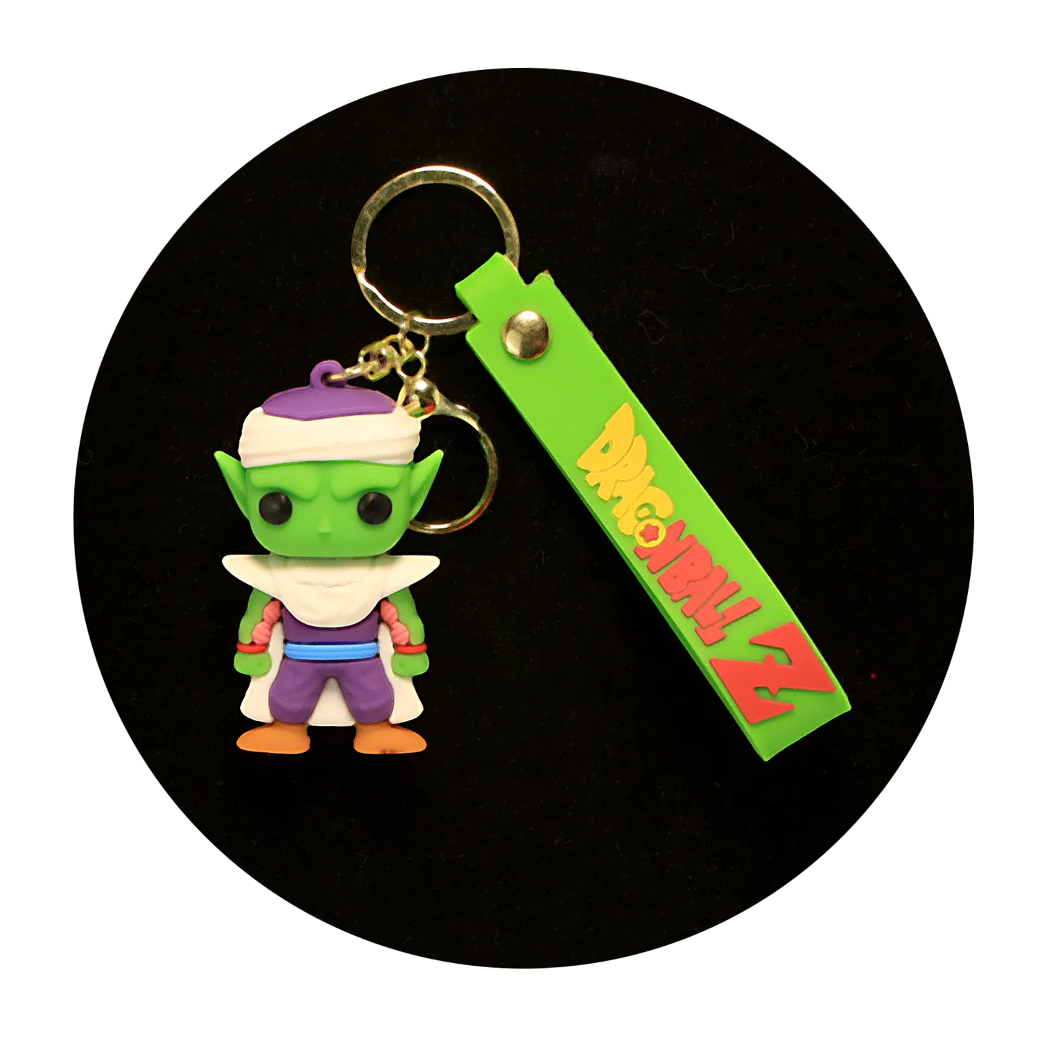 KSB-219 Anime – Dragon BallZ – Piccolo Green – Keychain With Silicone Band