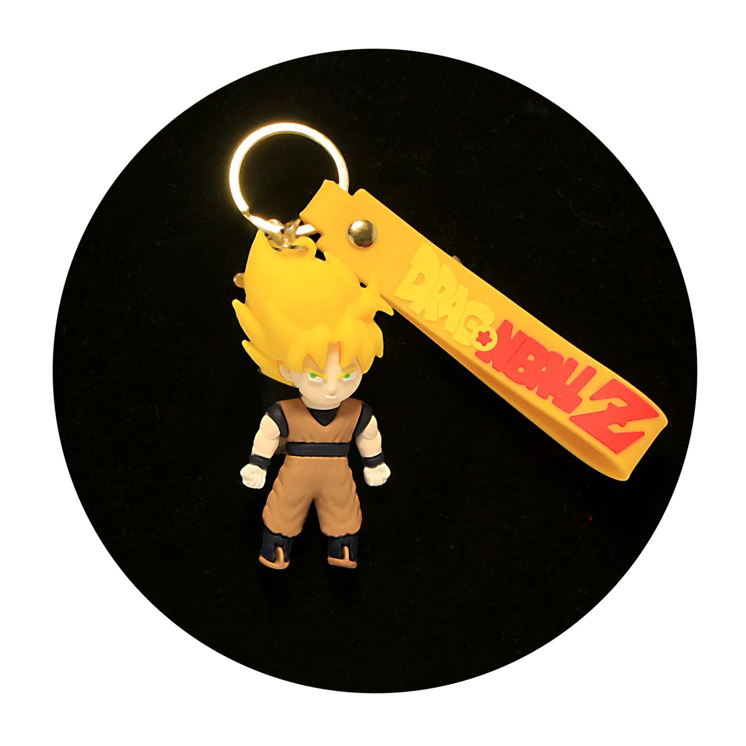 KSB-227 Anime – Dragon BallZ – Super Saiyan Goku Black Gi – Keychain With Silicone Band