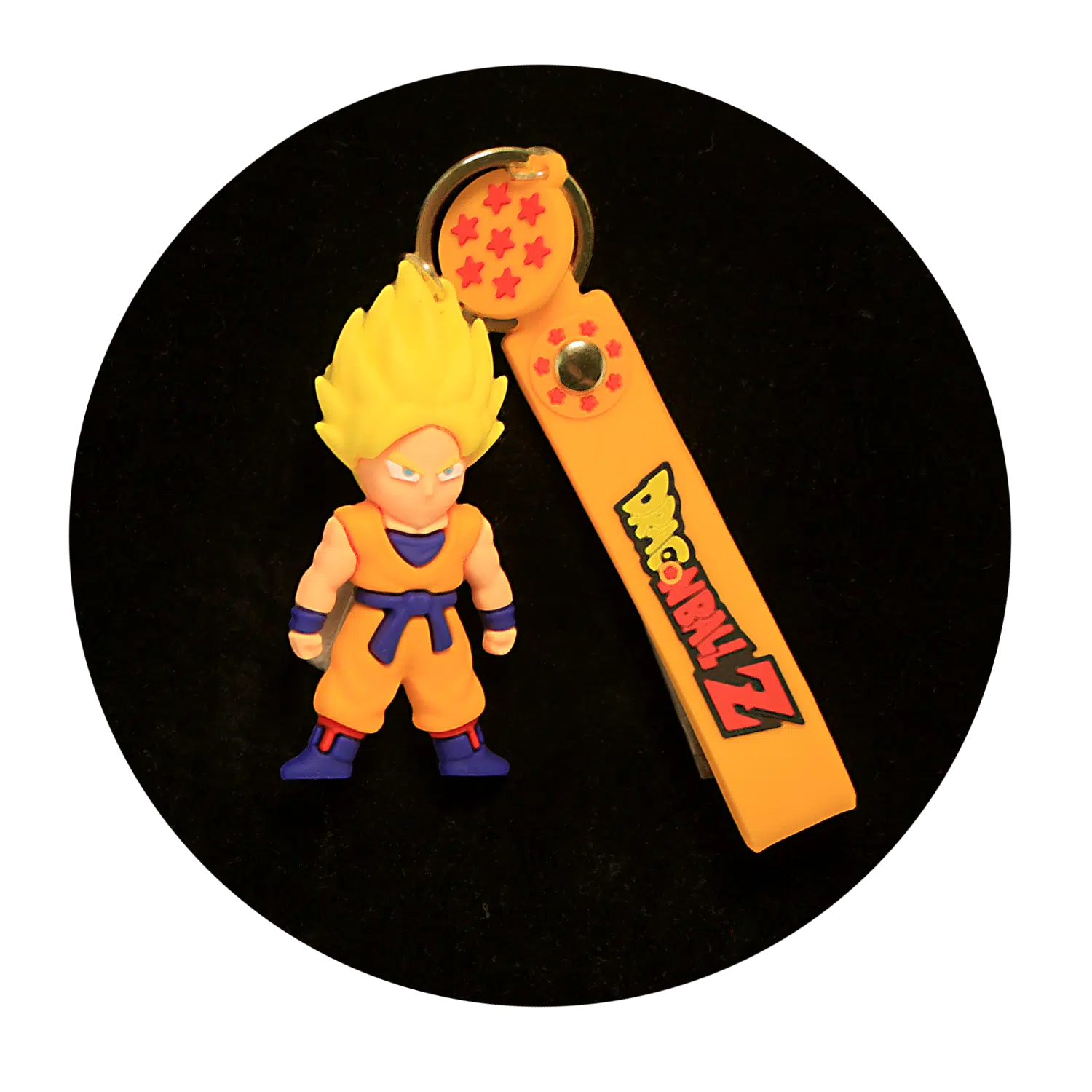 KSB-228 Anime – Dragon BallZ – Super Saiyan Goku Blaze – Keychain With Silicone Band
