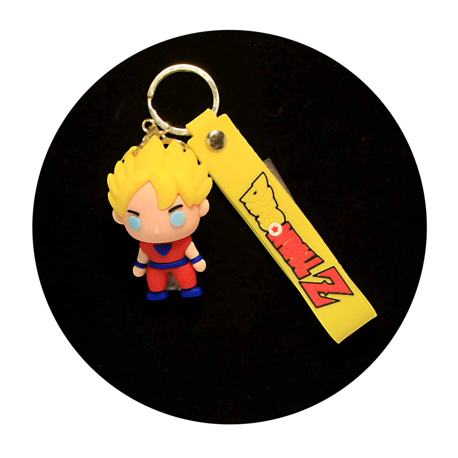 KSB-229 Anime – Dragon BallZ – Super Saiyan Goku Chibi – Keychain With Silicone Band