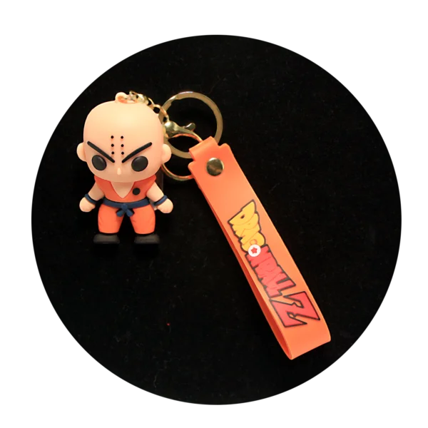 KSB-231 Anime - Dragon BallZ - Tien Shinhan - Keychain With Silicone Band