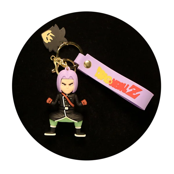 KSB-233 Anime - Dragon BallZ - Trunks Future Lavender - Keychain With Silicone Band