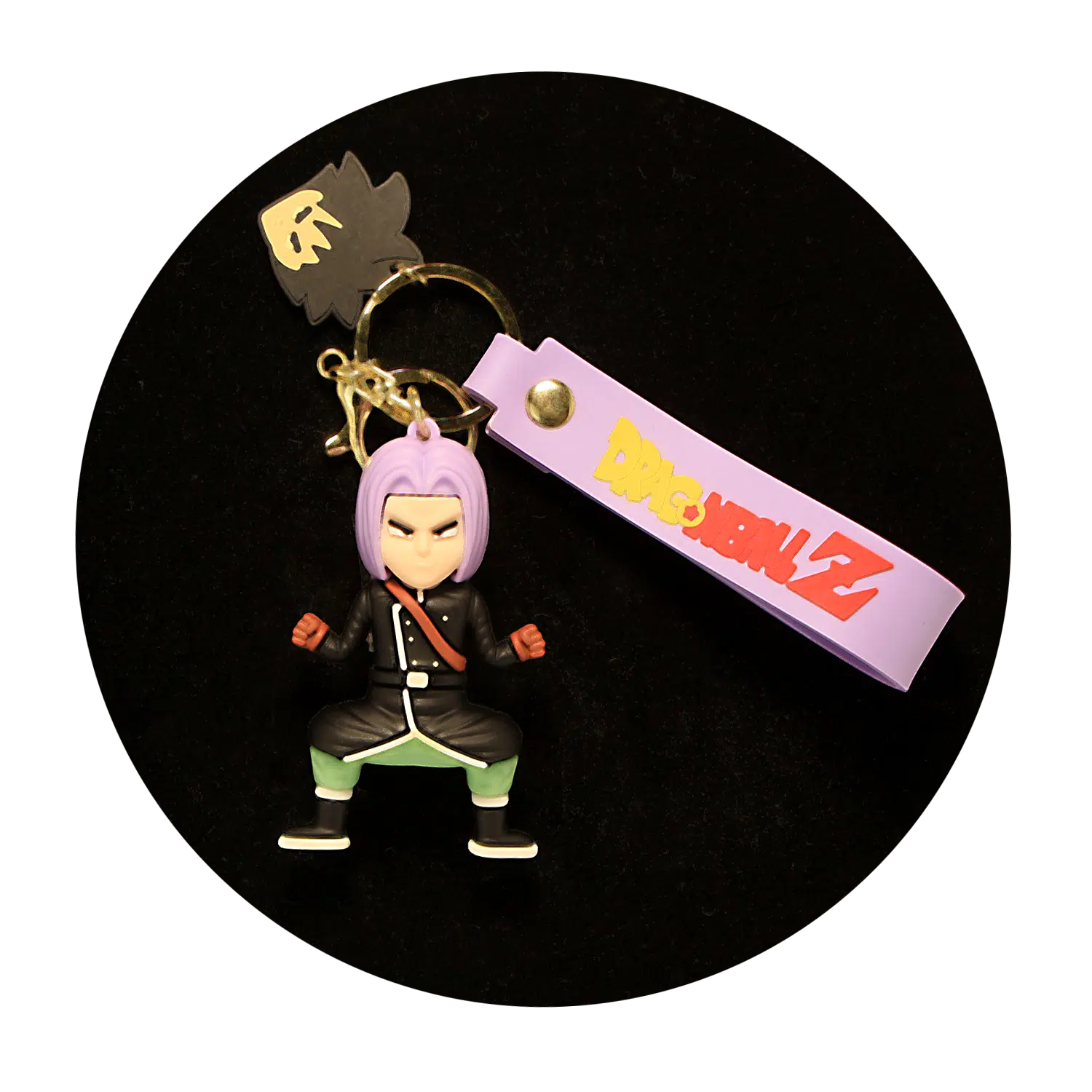 KSB-233 Anime – Dragon BallZ – Trunks Future Lavender – Keychain With Silicone Band