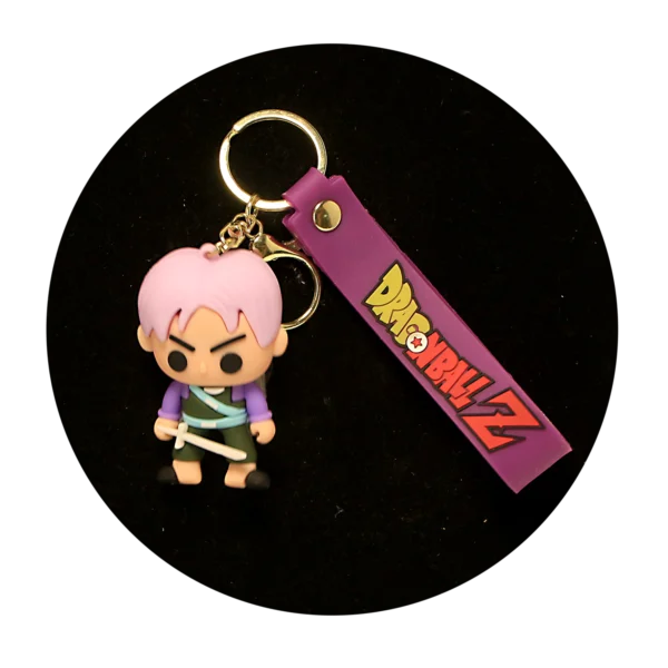 KSB-236 Anime - Dragon BallZ - Trunks Kid  V3 - Keychain With Silicone Band