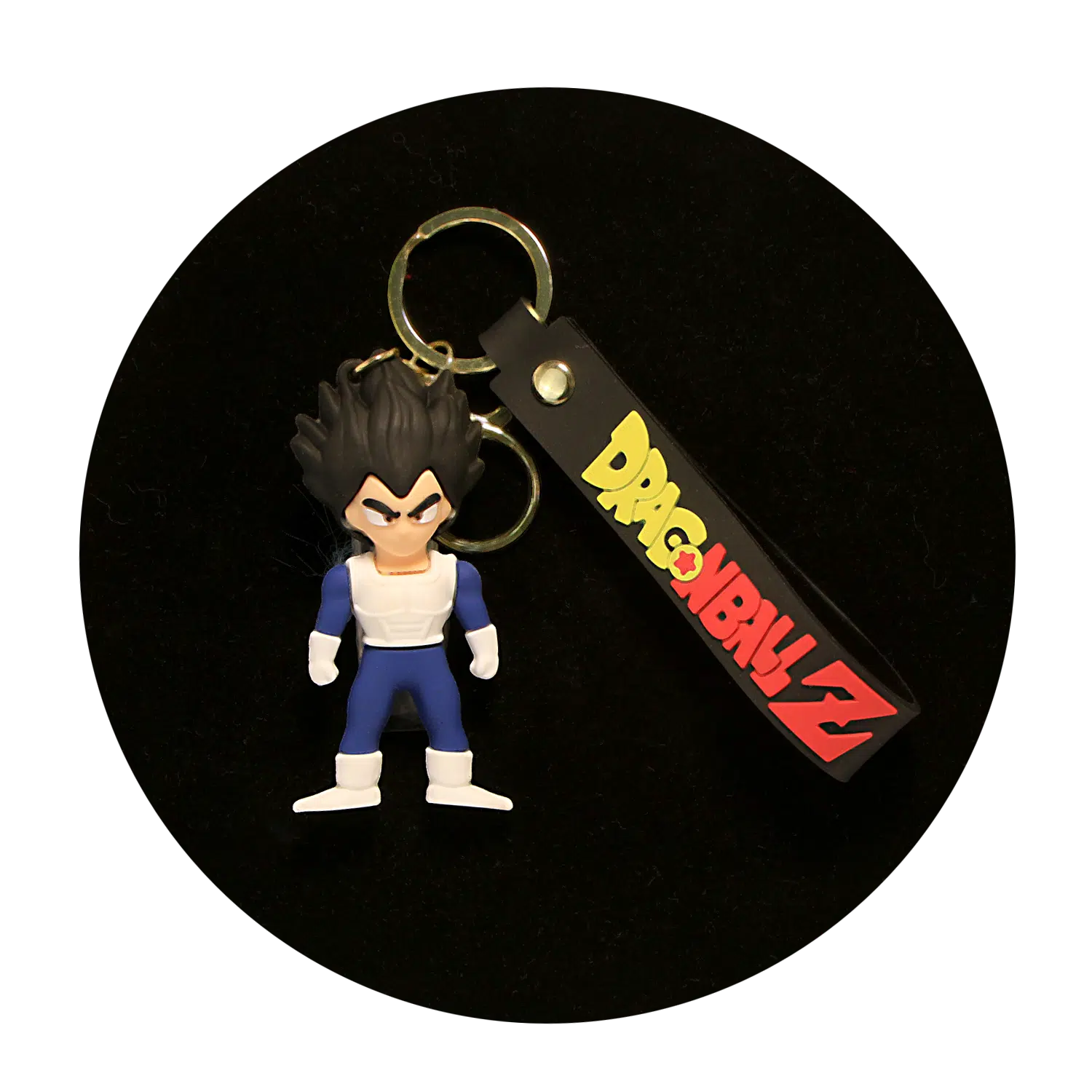 KSB-238 Anime – Dragon BallZ – Vegeta (Base Form) – Keychain With Silicone Band