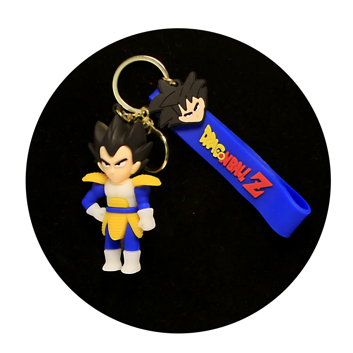 KSB-239 Anime – Dragon BallZ – Vegeta (Saiyan Armor) – Keychain With Silicone Band