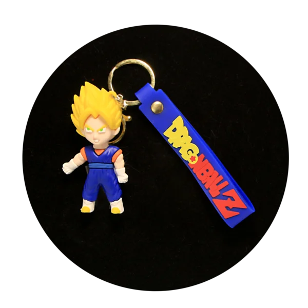 KSB-240 Anime - Dragon BallZ - Vegeta (Super Saiyan) - Keychain With Silicone Band